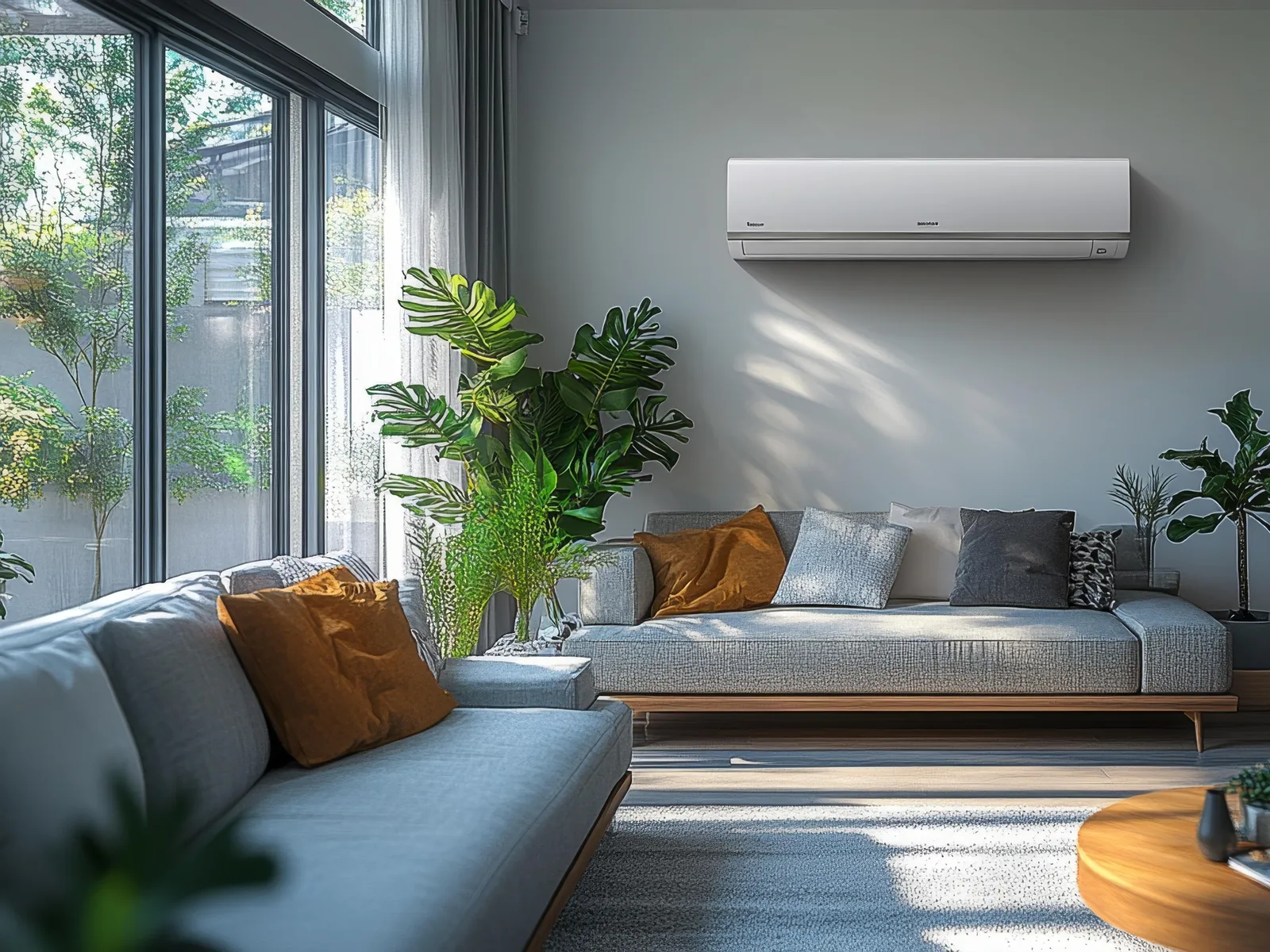 Wall-mounted air conditioning installation in a Costa del Sol home